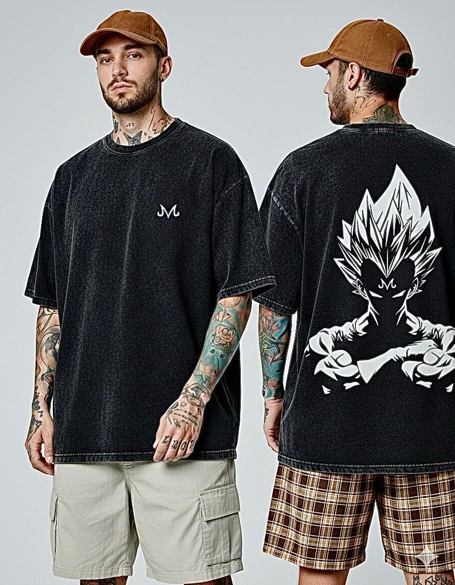 Premium 250+ GSM Acid Wash Drop Shoulder T-Shirt for Men