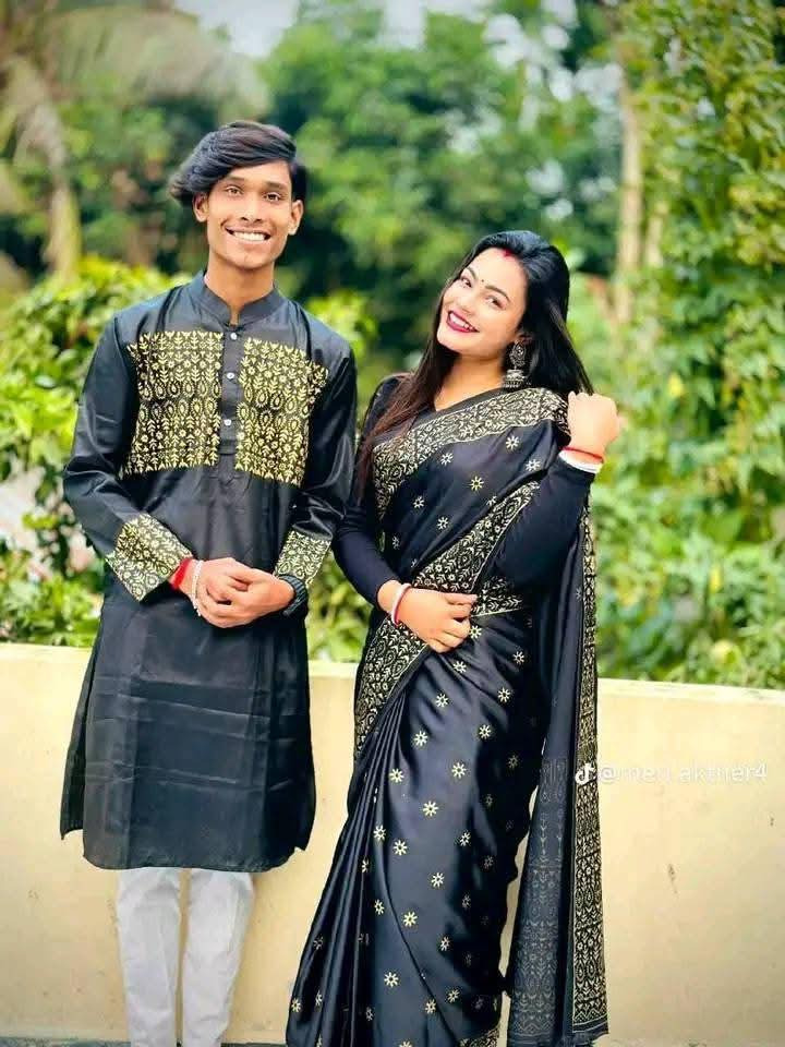 Sharee Panjabi Couple Dress