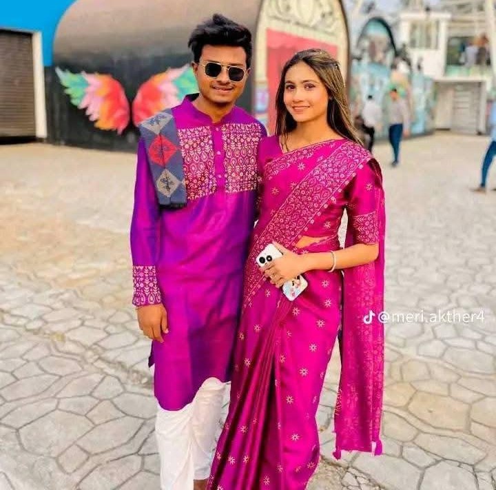 Sharee Panjabi Couple Dress