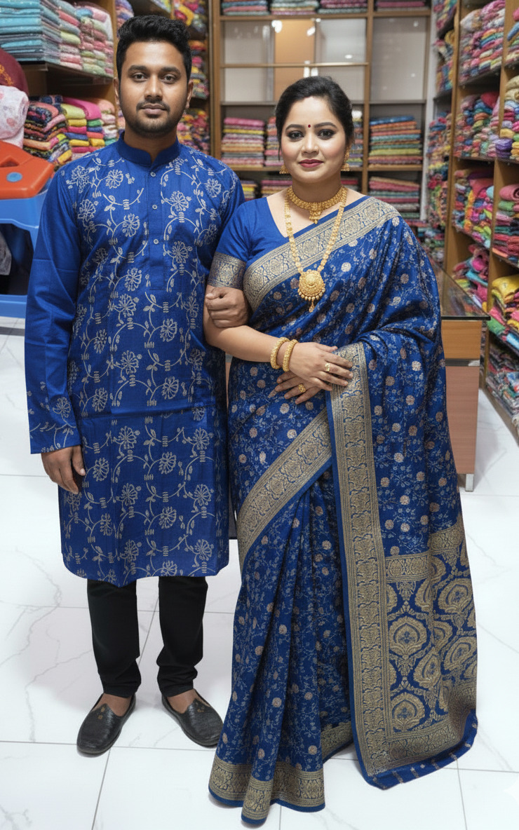 Sharee Panjabi Couple Dress