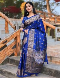 Premium Japani Silk Sharee with Skin Print and Matching Blouse Piece