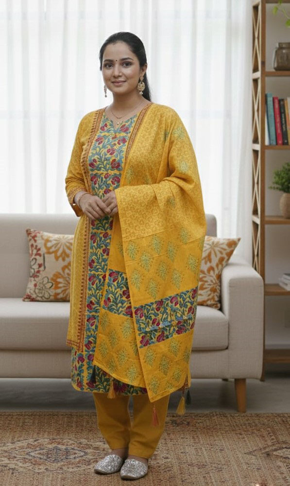 Block Print Three Piece ⭐⭐⭐