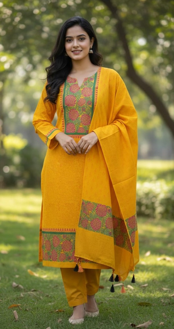 Block Print Three Piece ⭐⭐⭐