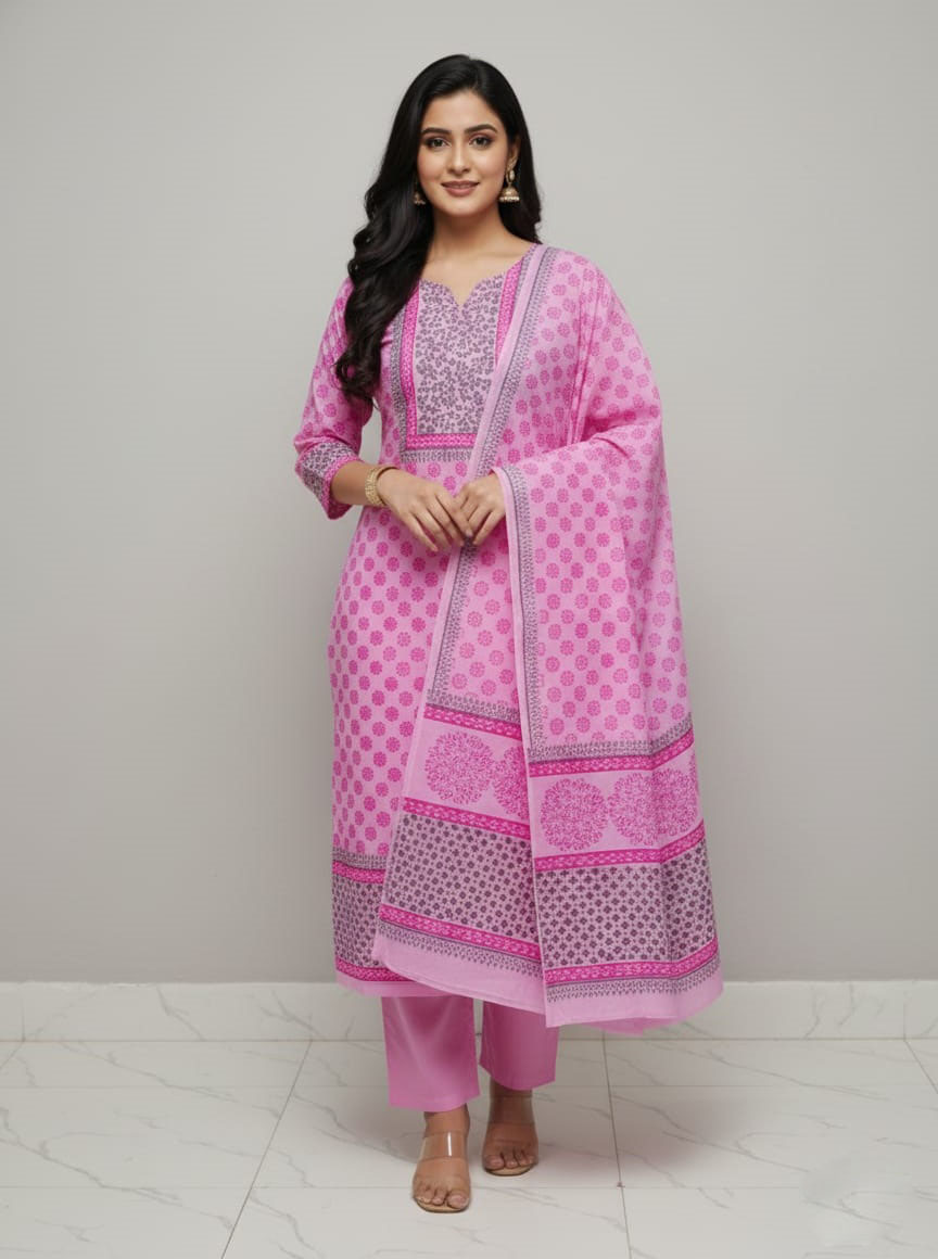 Block Print Three Piece ⭐⭐⭐