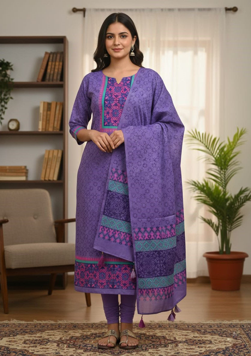 Block Print Three Piece ⭐⭐⭐