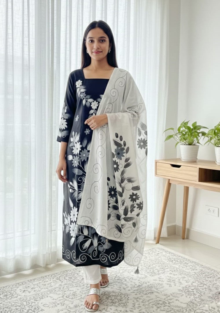 Block Print Three Piece ⭐⭐⭐