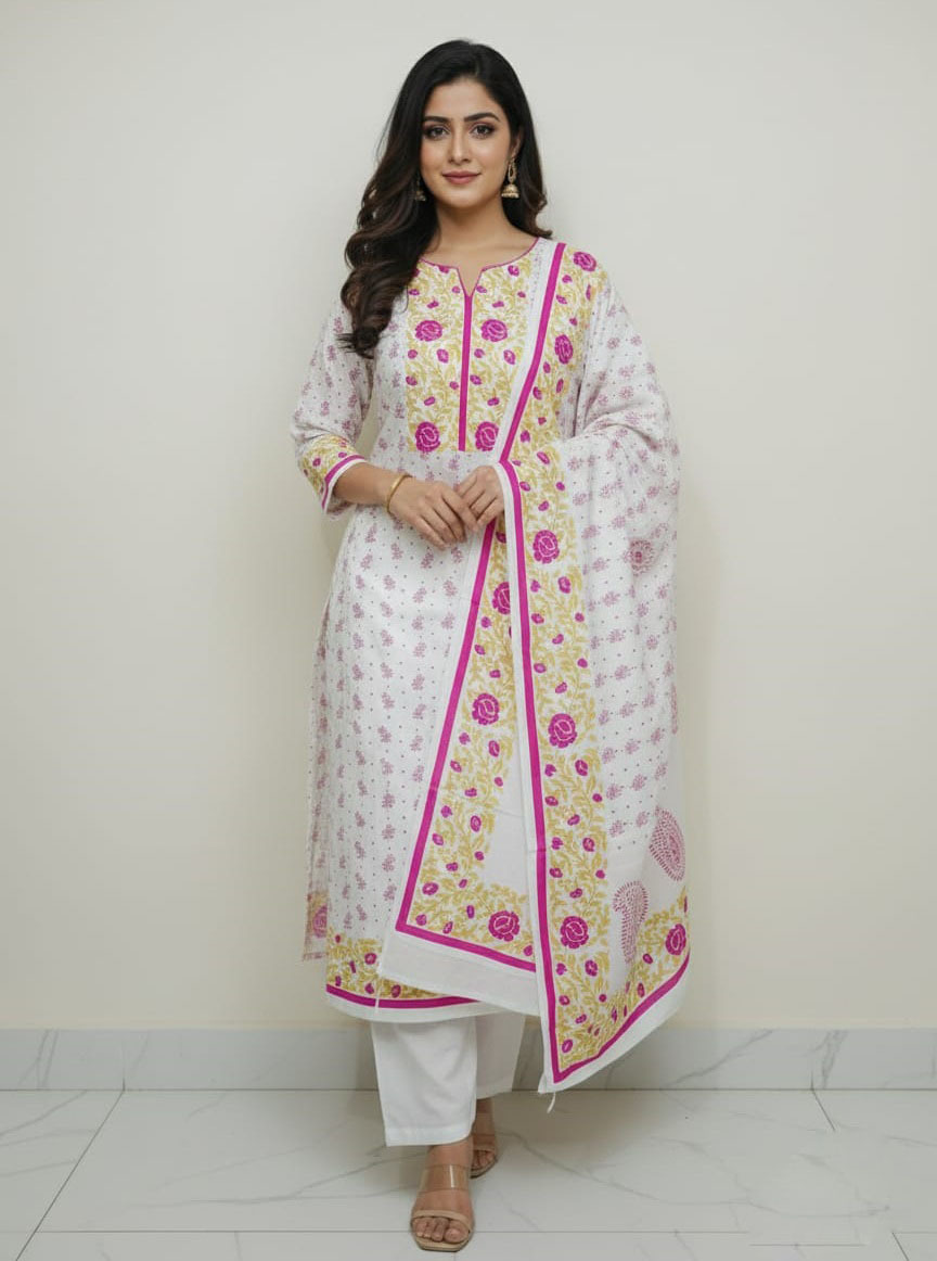 Block Print Three Piece ⭐⭐⭐