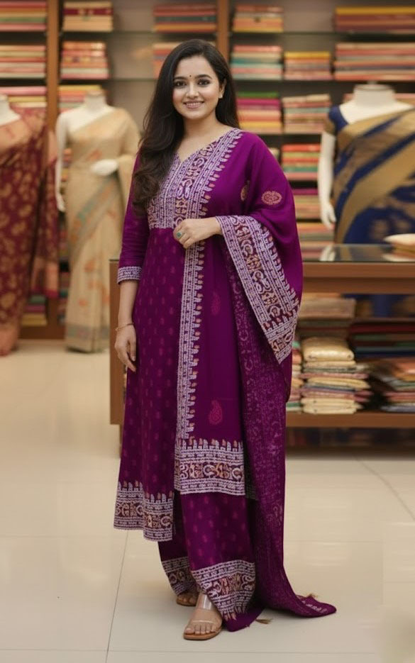 Block Print Three Piece ⭐⭐⭐