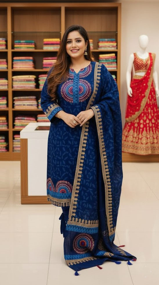 Block Print Three Piece ⭐⭐⭐