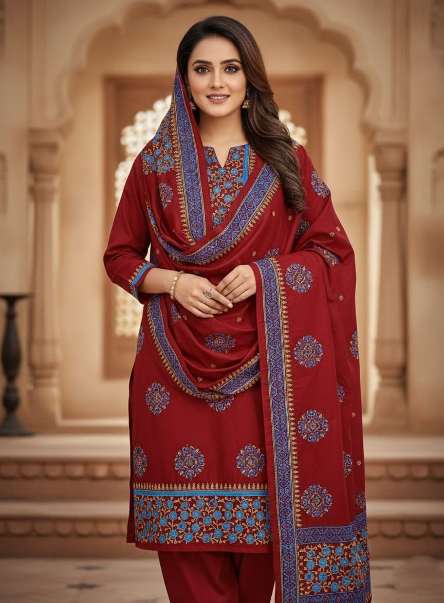 Block Print Three Piece ⭐⭐⭐