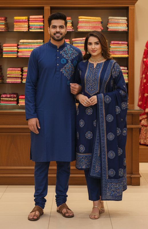 Panjabi Three Piece Couple Set ⭐⭐⭐