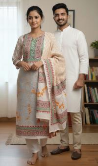 Panjabi Three Piece Couple Set ⭐⭐⭐