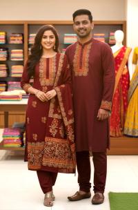 Panjabi Three Piece Couple Set ⭐⭐⭐