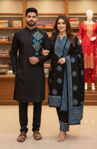 Panjabi Three Piece Couple Set ⭐⭐⭐