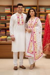 Panjabi Three Piece Couple Set ⭐⭐⭐