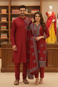 Panjabi Three Piece Couple Set ⭐⭐⭐