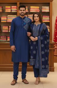 Panjabi Three Piece Couple Set ⭐⭐⭐