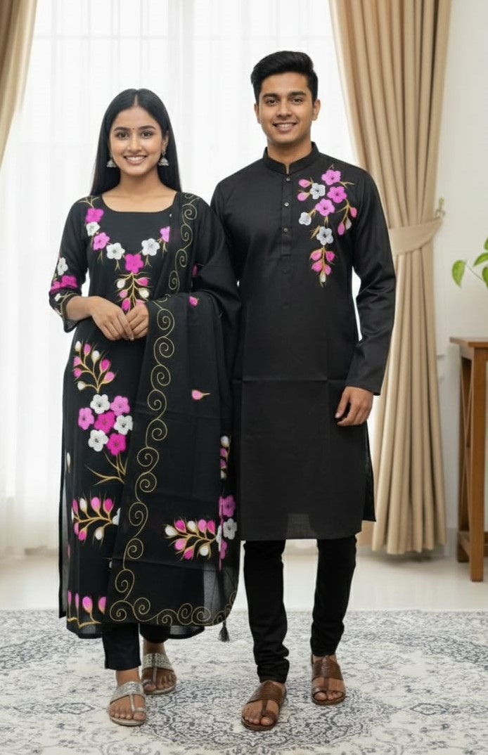 Block Print Three Piece