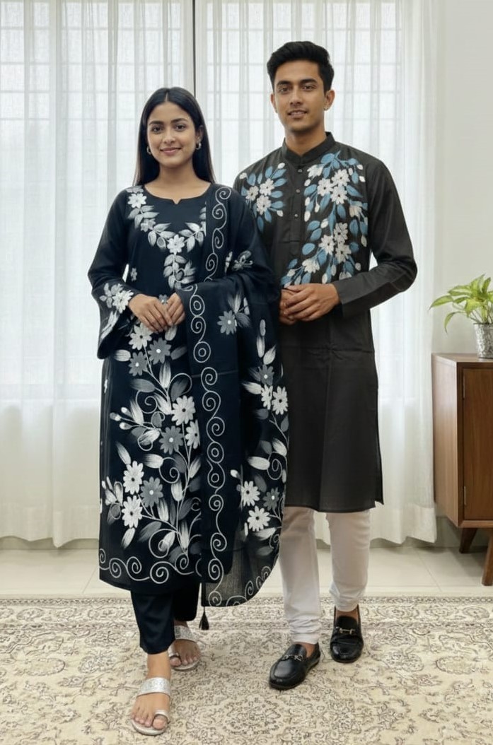 Block Print Three Piece