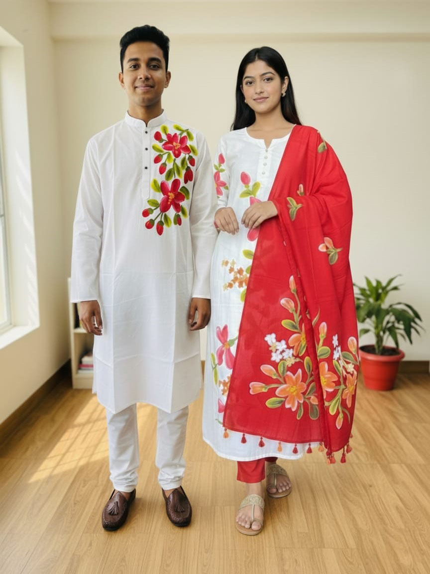 Block Print Three Piece