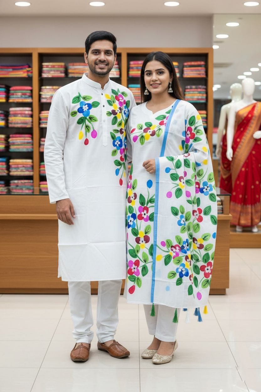 Block Print Three Piece