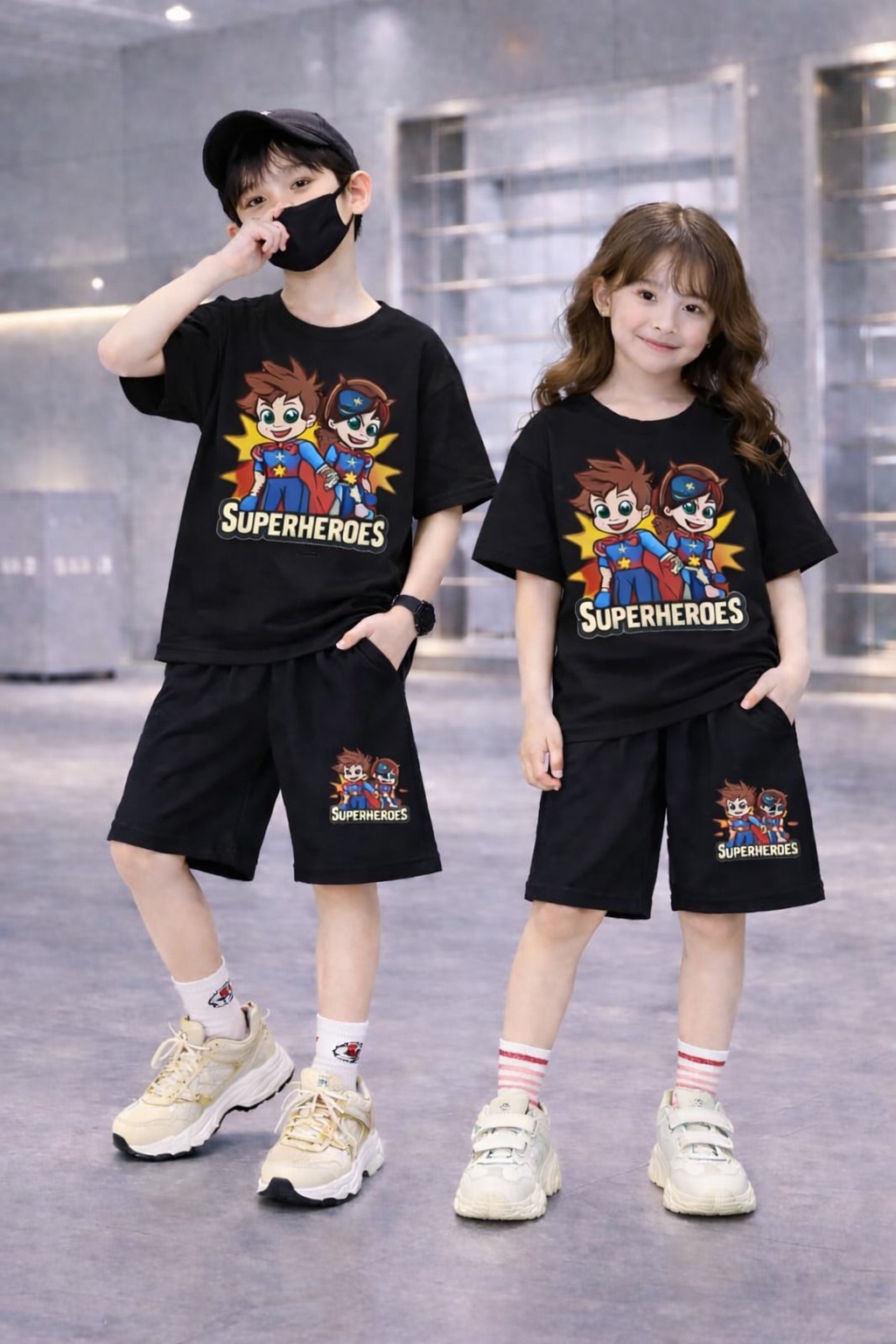 Drop Shoulder Baby T-Shirt and Pant Set