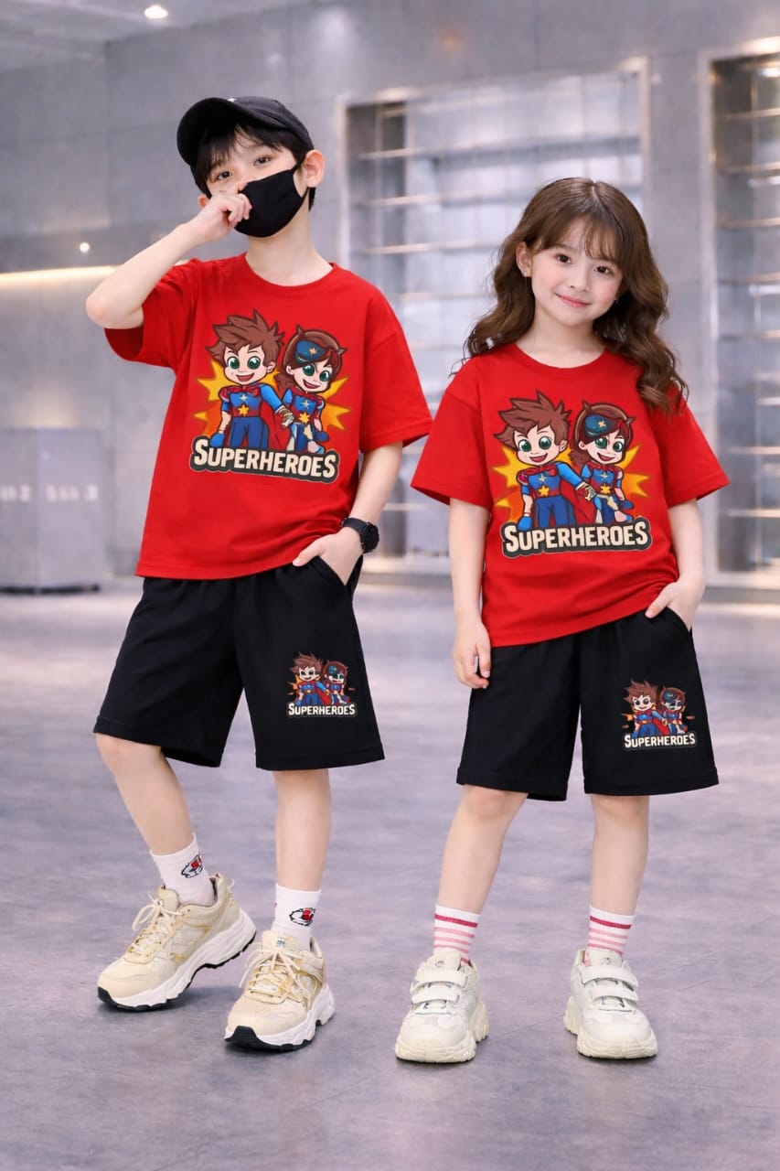 Drop Shoulder Baby T-Shirt and Pant Set