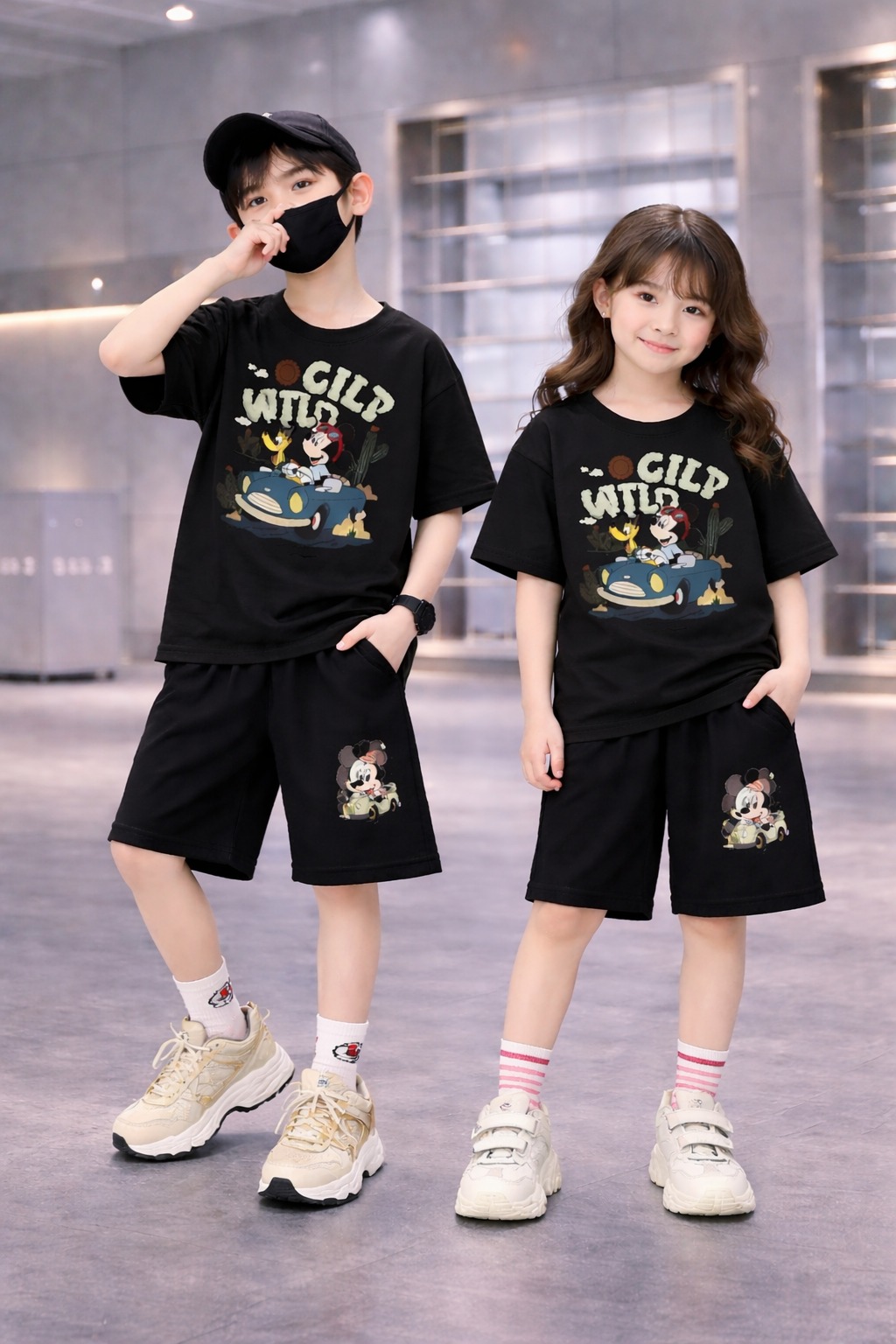 Drop Shoulder Baby T-Shirt and Pant Set