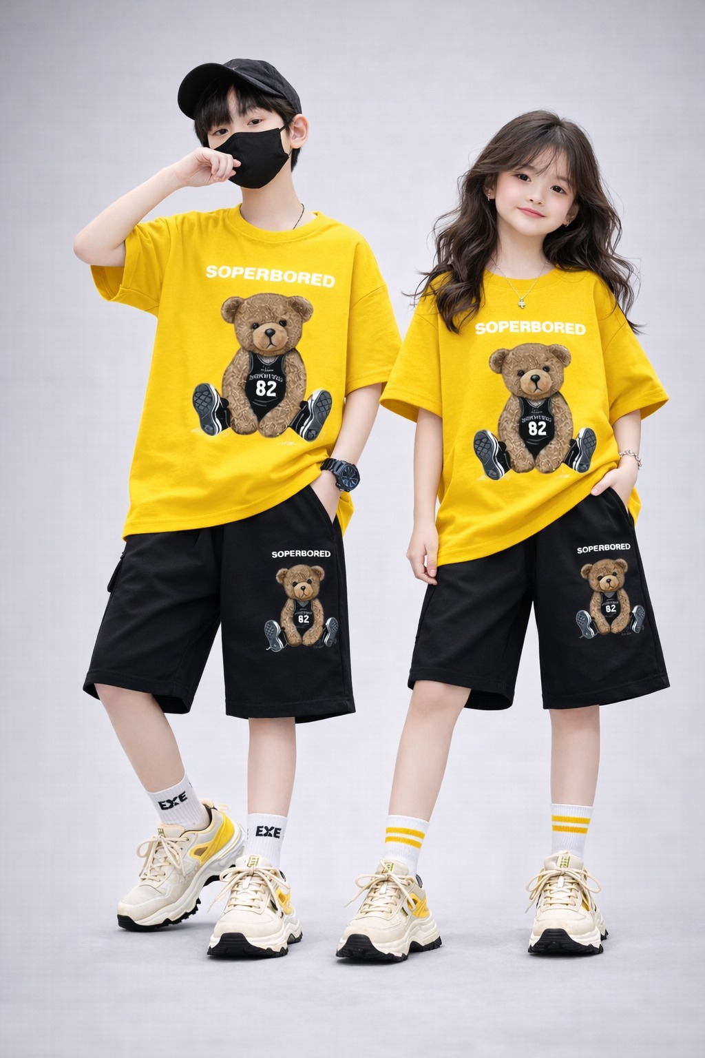 Drop Shoulder Baby T-Shirt and Pant Set