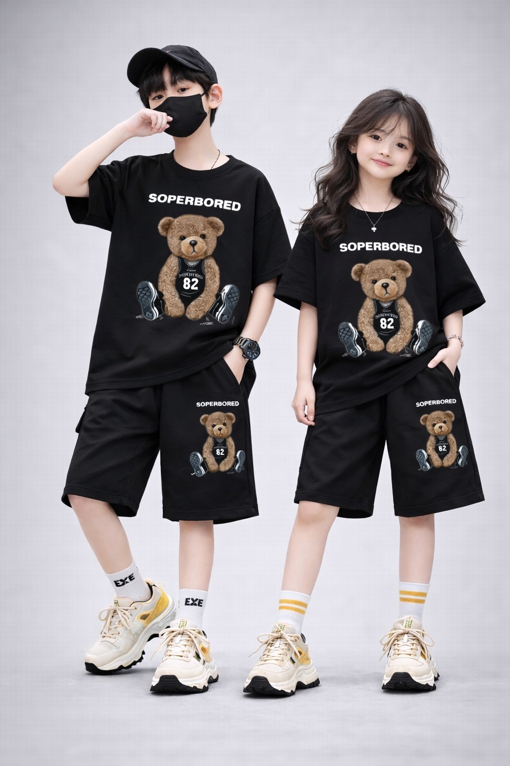Drop Shoulder Baby T-Shirt and Pant Set