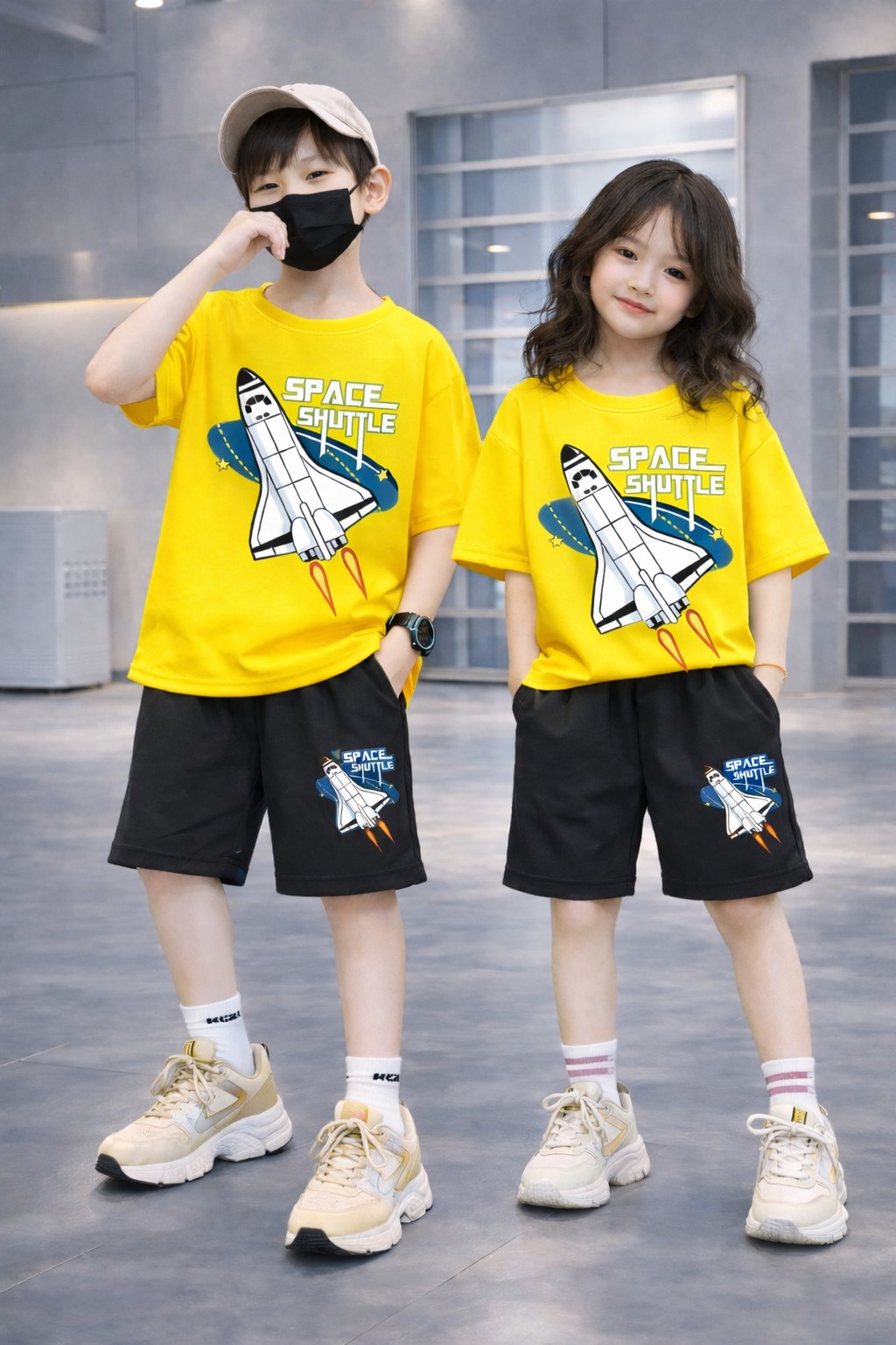 Drop Shoulder Baby TShirt and Pant Set