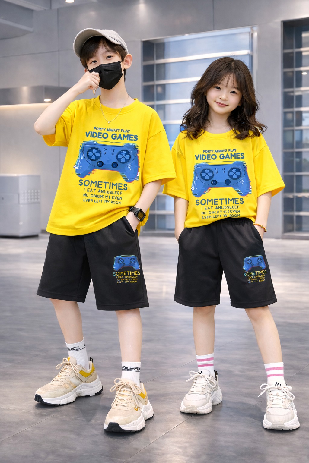 Drop Shoulder Baby TShirt and Pant Set