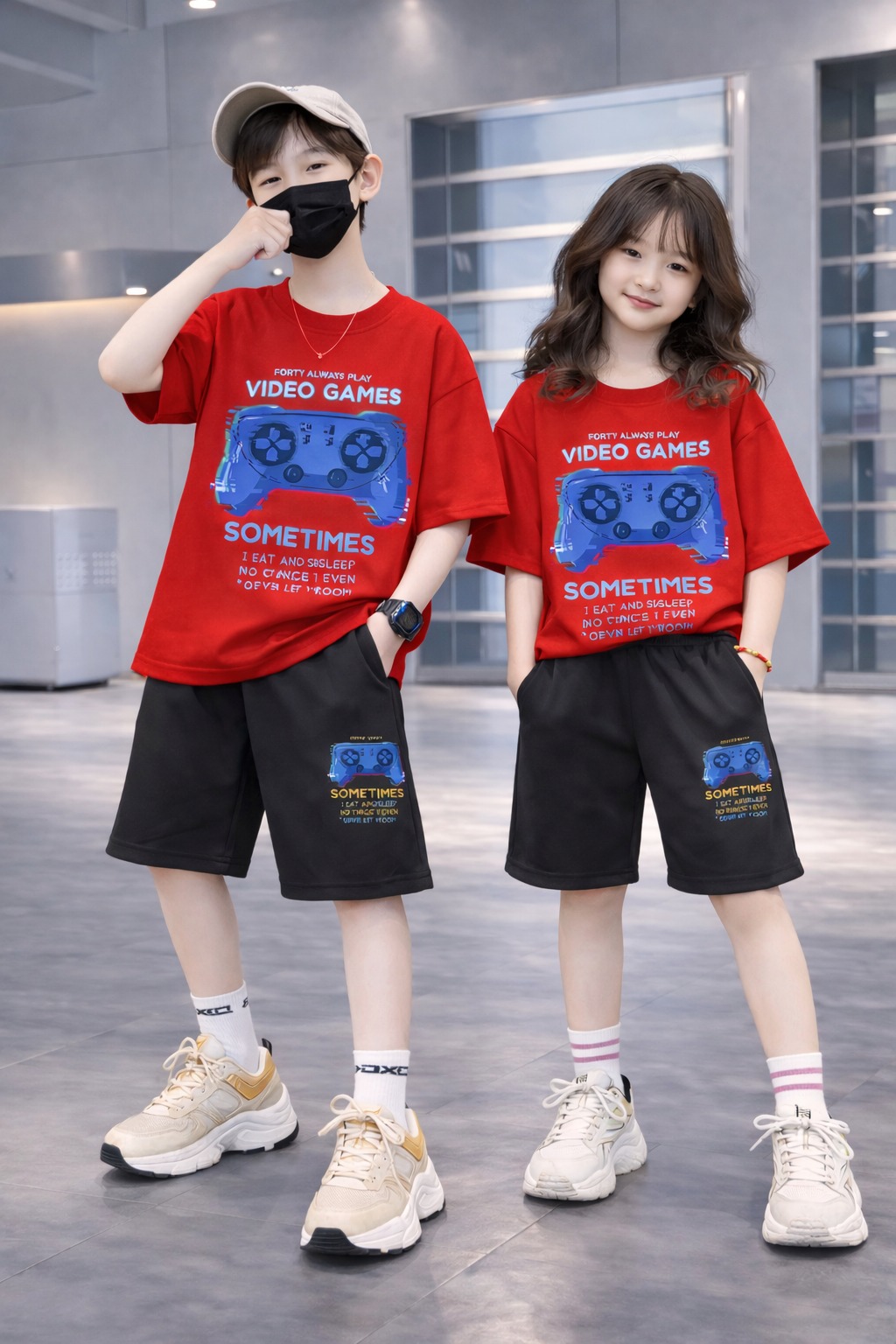 Drop Shoulder Baby TShirt and Pant Set