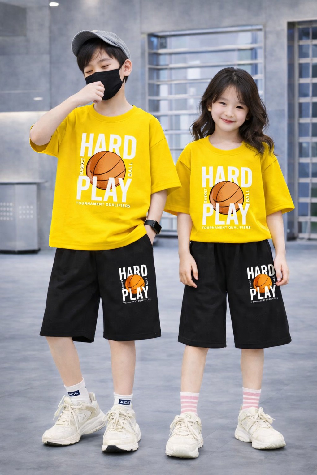 Drop Shoulder Baby TShirt and Pant Set