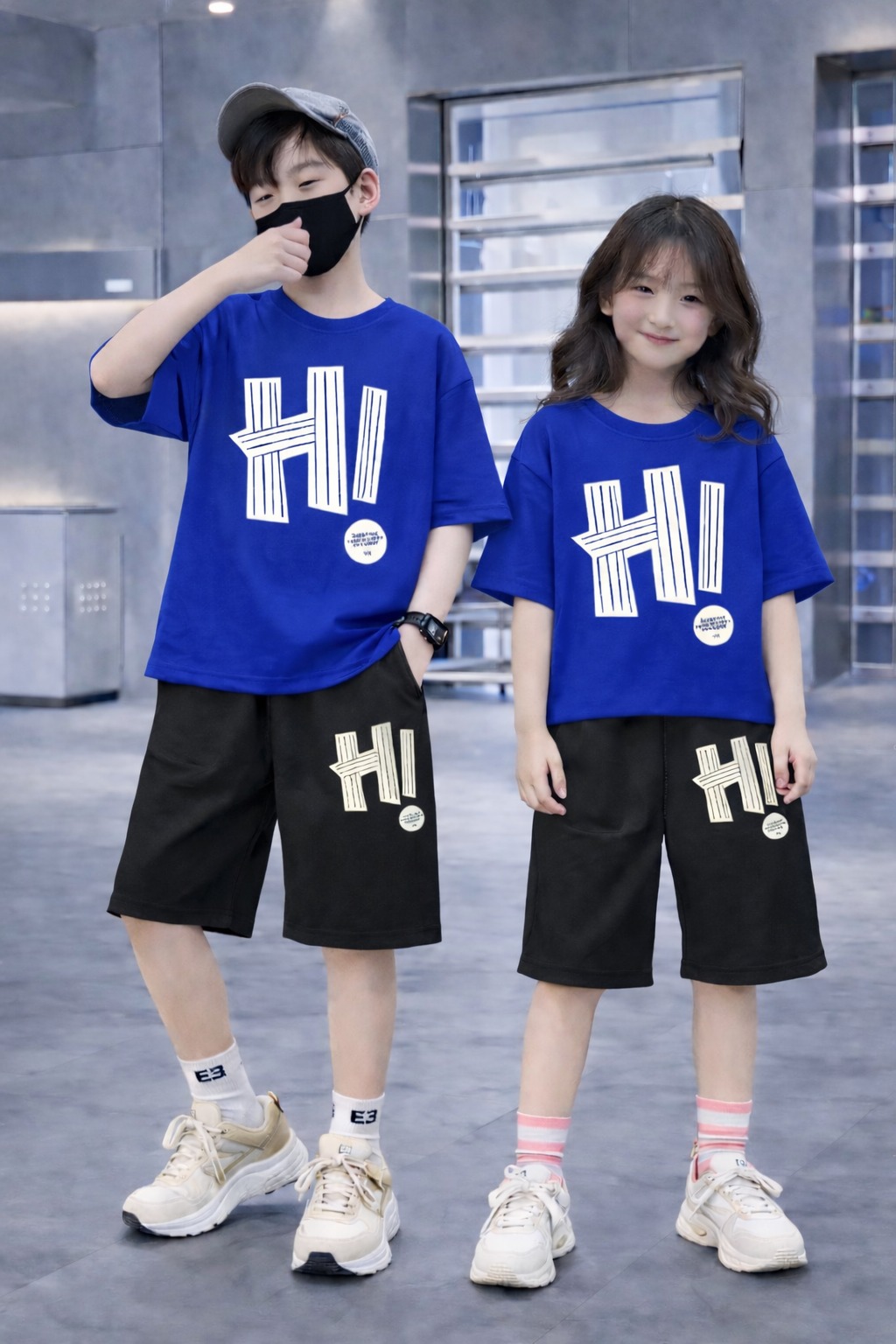 Drop Shoulder Baby TShirt and Pant Set