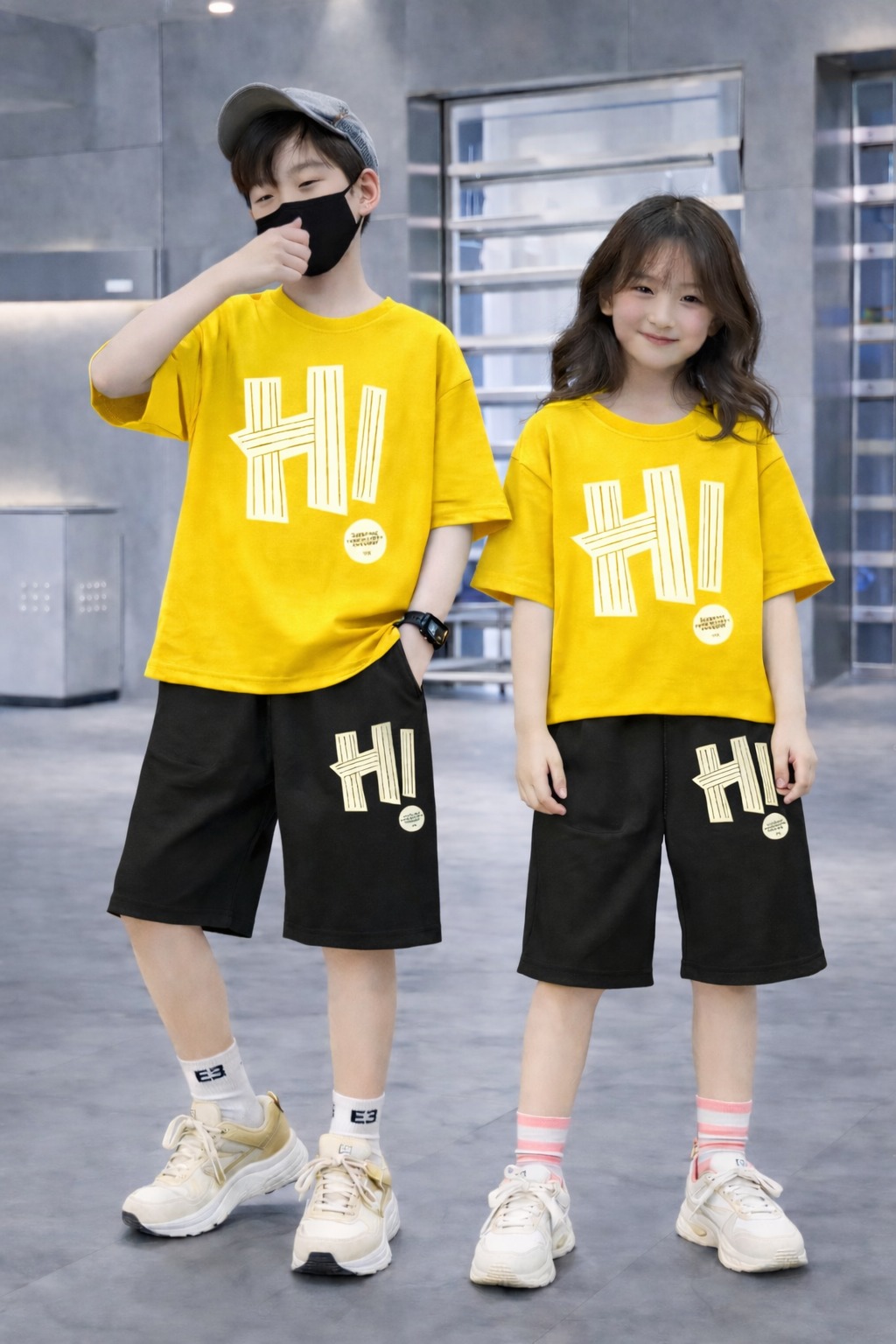 Drop Shoulder Baby TShirt and Pant Set
