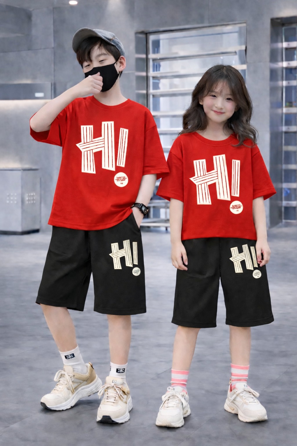 Drop Shoulder Baby TShirt and Pant Set