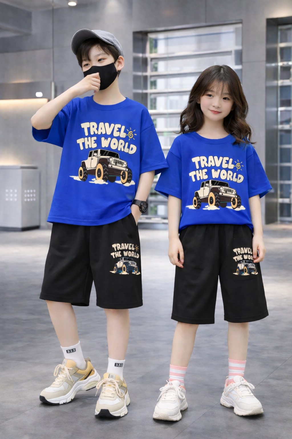 Drop Shoulder Baby TShirt and Pant Set