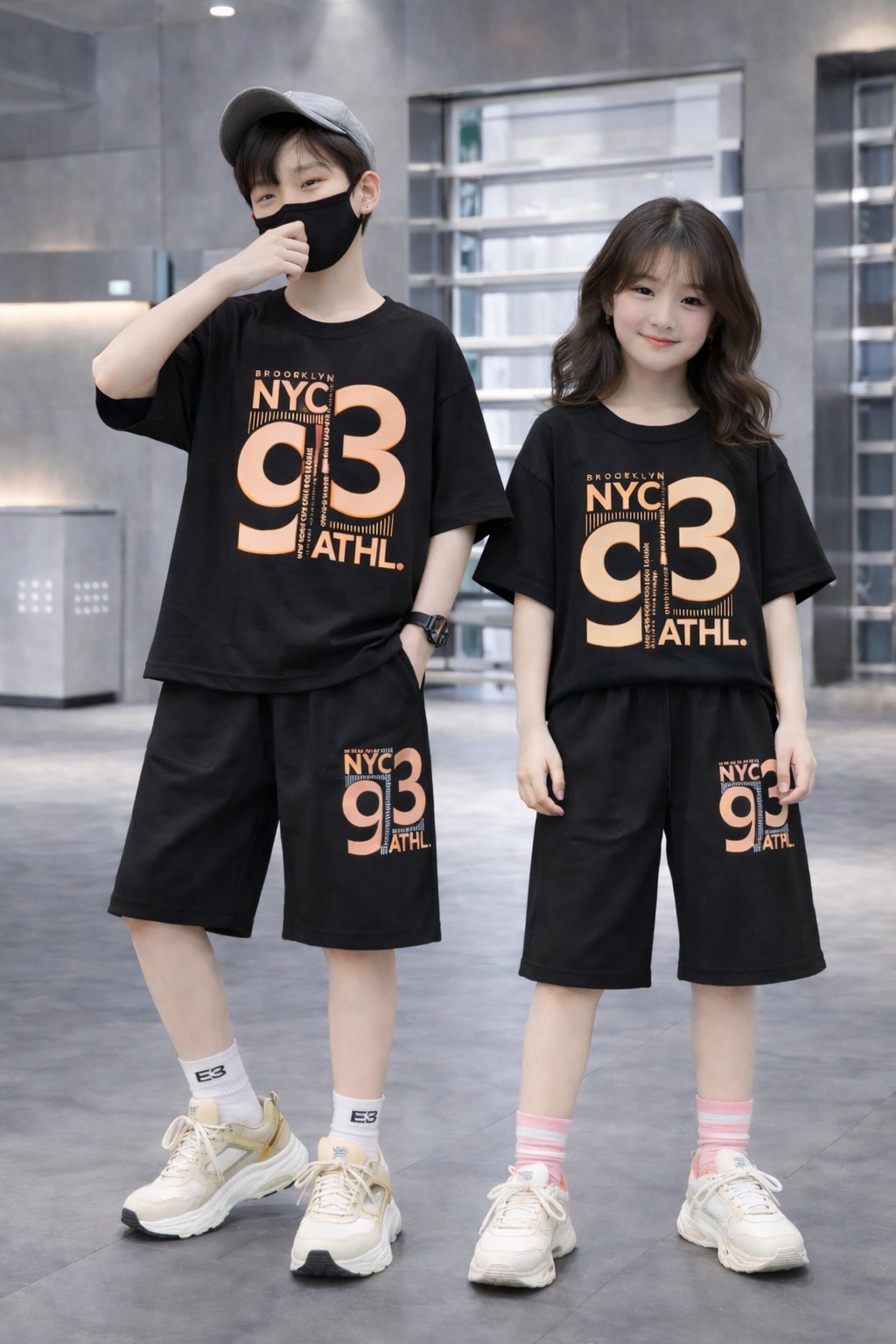 Drop Shoulder Baby TShirt and Pant Set