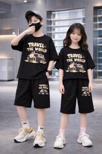 Drop Shoulder Baby TShirt and Pant Set