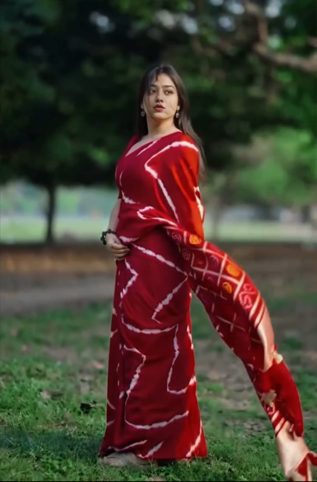 Digital Print Sharee with Blouse Piece