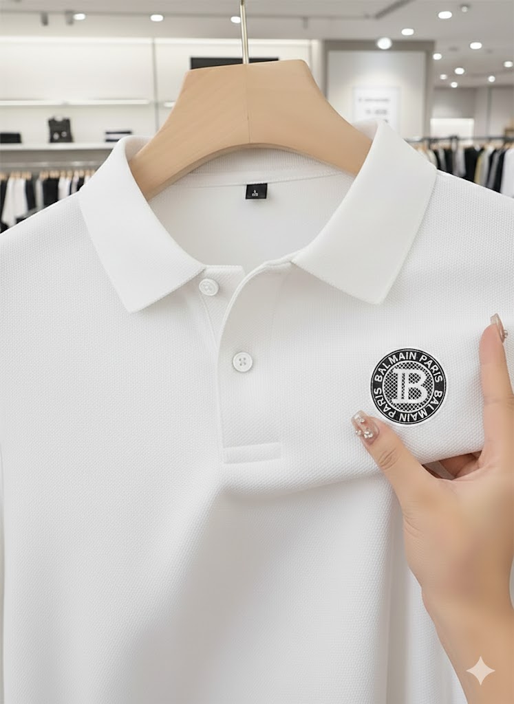 Elegant Formal Solid Polo Shirt Classic Timeless Appeal