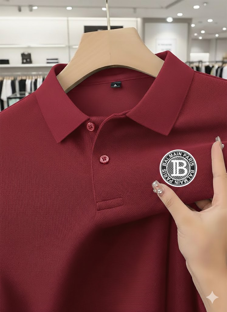 Comfortable Formal Solid Polo Shirt Professional Daily Wear