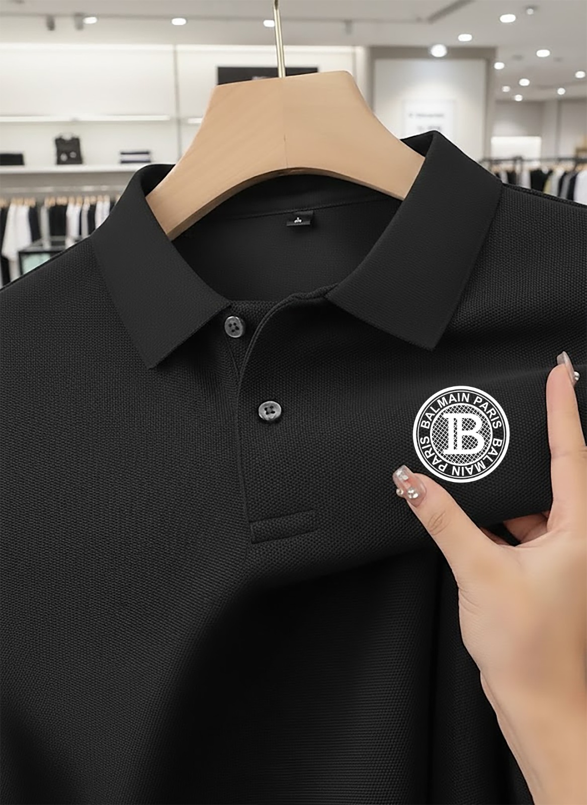 Comfortable Formal Solid Polo Shirt Daily Casual Style