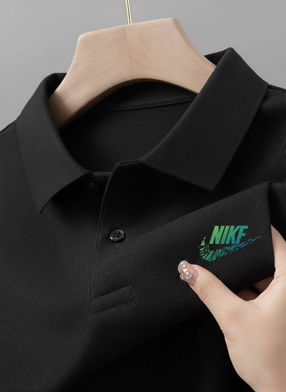 DR Fashion Classic Black Polo – Smart Casual Edition