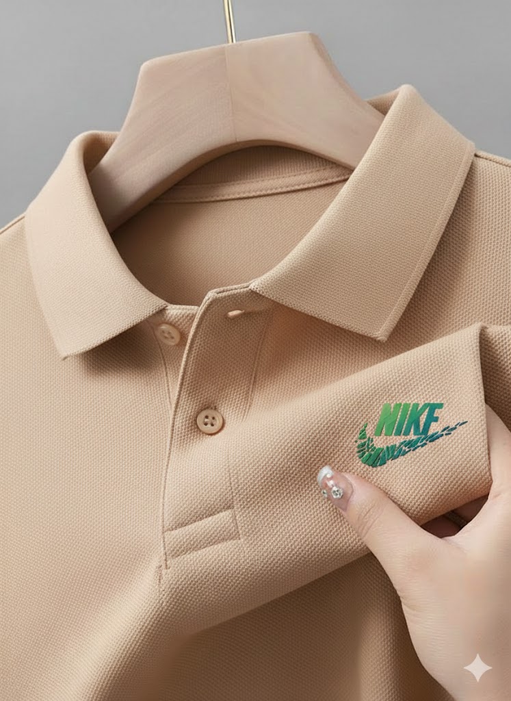 Premium Beige Polo Shirt – Sporty Casual Edition