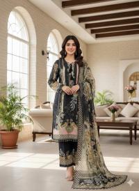 Premium Digital Printed Readymade Three Piece with Lace Work Detail