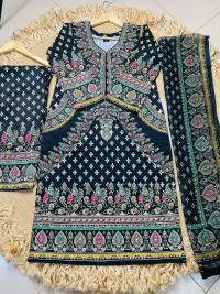 ডিজিটাল প্রিন্ট স্টোন ওয়ার্ক থ্রী পিস