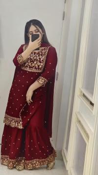 Premium AC Cotton Garara Three Piece with Embroidery & Sequence Work