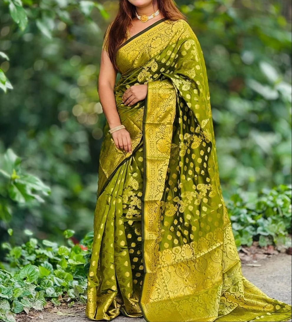 Soft silk katan sharee